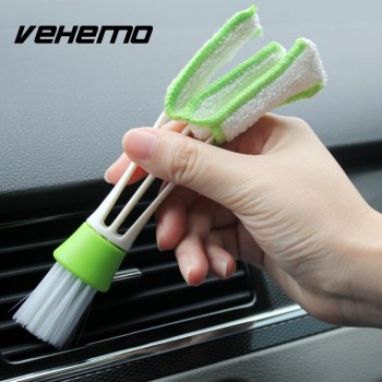 Vehemo Car Dashboard Vent Cleaner Tool Computer Keyboard Air Outlet Dust Cleaning Brush