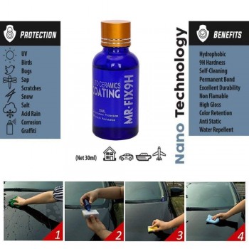 Car Polish Liquid 9H Mir Fix Ceramic Car Coating Kit Auto Polishing Glasscoat Paint Care Hydrophobic Coating Glass Polish Z2