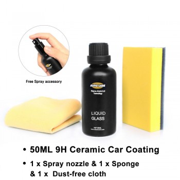 Ceramic Car Coating Liquid Glass 50ML 9H Hardness Car Polish Motorcycle Paint Care Nano Hydrophobic Coating Spray Nozzle Choice
