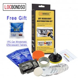 LocBondso Headlight Restoration Kit DIY Headlamp Brightener Car Polish Paste Auto Care Head Lamp Lense Head Light Repair Tools