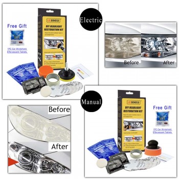 LocBondso Headlight Restoration Kit DIY Headlamp Brightener Car Polish Paste Auto Care Head Lamp Lense Head Light Repair Tools