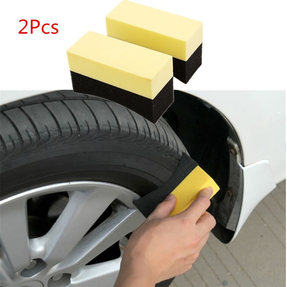 CARPRIE 2Pcs Auto Wheels Brush Sponge Tools Applicator Special For Tire Hub Cleaning Dressing Waxing Polishing Nov5 Drop Ship