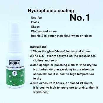 1PCS Liquid Glass Nano Hydrophobic Ceramic Coating For Window Glass Fabric cloth shoes Waterproof Agent spray 20ml