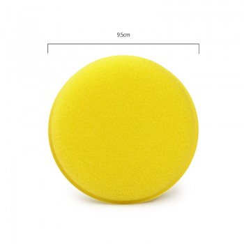 FORAUTO Sponge 12 pcs/set Car Cleaning Tool Tyre Dressing Foam Wax Sponge Anti-Scratch Applicator Pads Yellow Polishing Towel