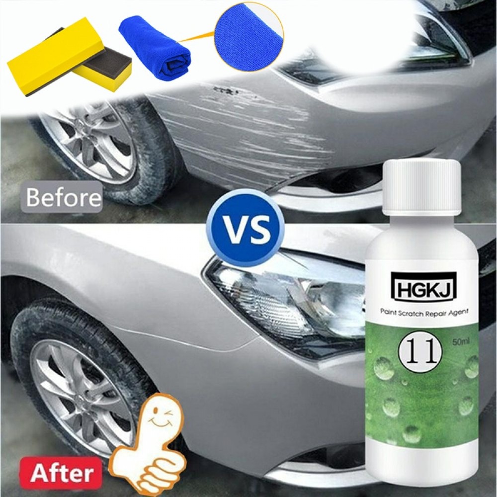 HGKJ-11 50ml Car Paint Scratch Repair Remover Agent Polishing Wax Paint Kit Set
