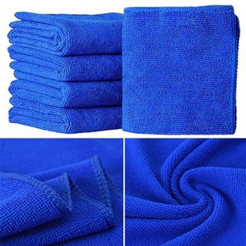 shunwei 5Pcs Blue Soft Absorbent Wash Cloth Car Auto Care Microfiber Cleaning Towels Drop Shipping
