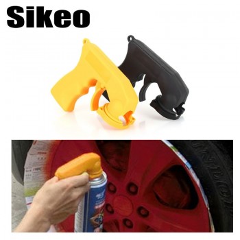 Sikeo Spray Adaptor Paint Care Aerosol Spray Gun Handle With Full Grip Trigger Locking Collar Car Maintenance