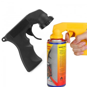 Sikeo Spray Adaptor Paint Care Aerosol Spray Gun Handle With Full Grip Trigger Locking Collar Car Maintenance
