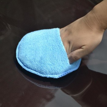 Microfiber Wax Applicator Pad 17*2.5cm Ultra Soft Microfiber With Finger Pocket Polish Car Wax Apply Remover Buff Pads