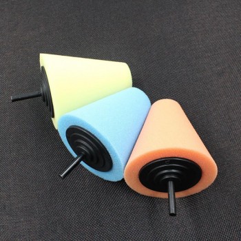 Wheel Hub Polish Buffing Shank Polishing Sponge Cone Metal Foam Pad Car 6MM