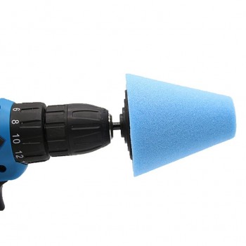 Wheel Hub Polish Buffing Shank Polishing Sponge Cone Metal Foam Pad Car 6MM