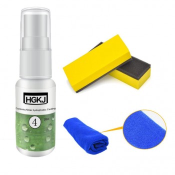 50ML Car Windshield Liquid Ceramic Coat Whit towel and sponge Super Hydrophobic Glass Coating Cleaning  effectiveness of wipers