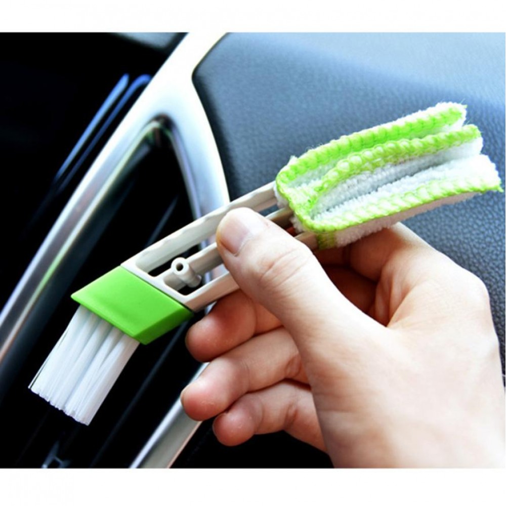 CARPRIE Car Vent Air-Condition Blind Cleaner Keyboard Duster Double Heads Cleaning Brush Aug15 Drop Ship