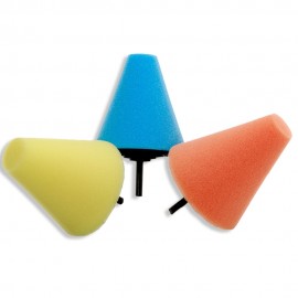 1Pcs Automotive Car Burnishing Foam Sponge Polishing Cone Shaped Buffing Pads For Car Wheel Hub Cleaning Tools