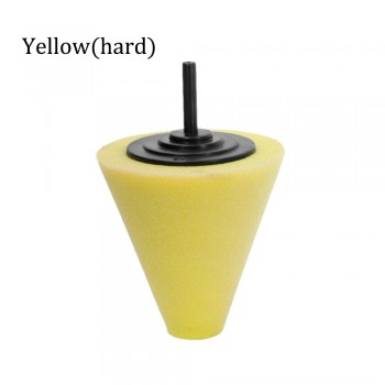 1Pcs Automotive Car Burnishing Foam Sponge Polishing Cone Shaped Buffing Pads For Car Wheel Hub Cleaning Tools