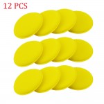12pcs Car Vehicle Wax Polish Foam Sponge Hand Soft Wax Yellow Sponge Pad Buffer Detailing Care Wash Clean Towel