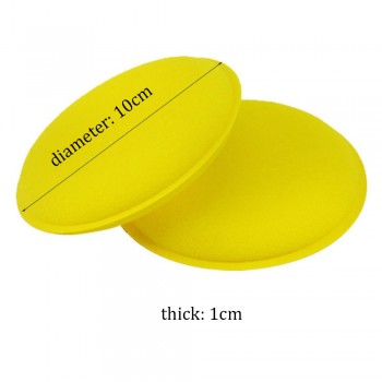 12pcs Car Vehicle Wax Polish Foam Sponge Hand Soft Wax Yellow Sponge Pad Buffer Detailing Care Wash Clean Towel