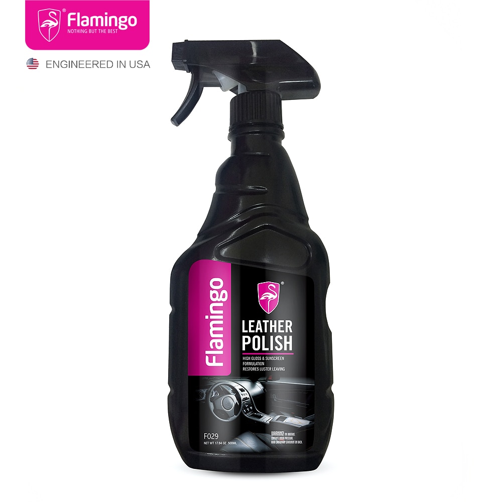 500ml Car Leather Polish Interior Seats Rubber Vinyl Coat Cleaner Auto Leather Maintenance Refurbisher 16.23oz