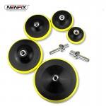 3~7inch Sandpaper Sucker Polishing Self-adhesive Disc amp; Drill Rod Backing Pad Plate Car Polisher Bonnet Dia. 80-180mm Paint Care
