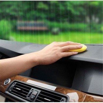12 pcs/set Car Wax Sponge Anti-Scratch Car Care Sponge Polishing Towel Tyre Dressing Foam Yellow Automobile Cleaning Tool