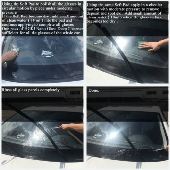 1pcs Universal Car Glass Oil Film Scratch Removing Cleaning Washing Sponge Removed Dirt Scratches Grease Resins Repair Sponge