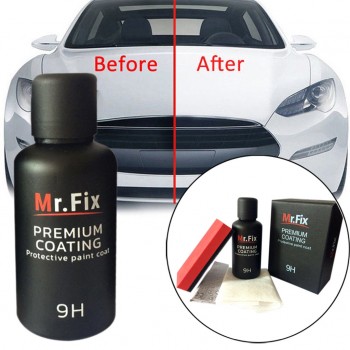 2PCS Mr fix9H Car Oxidation Liquid Ceramic Coat Super Hydrophobic Glass Coating Set Polysiloxane materials Care Multicolor H9