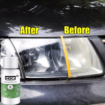 HGKJ-8 Car Headlight Repair Refurbishment Liquid Auto Headlight Restoration Agent Kit Scratches Lamp Renovation Agent Polishing