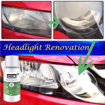 HGKJ-8 Car Headlight Repair Refurbishment Liquid Auto Headlight Restoration Agent Kit Scratches Lamp Renovation Agent Polishing