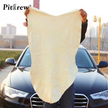 Free Shipping Drying Cleaning Towel Natural Genuine Leather Chamois Shammy Sponge cloth Sheepskin Absorbent Towel Car Washing