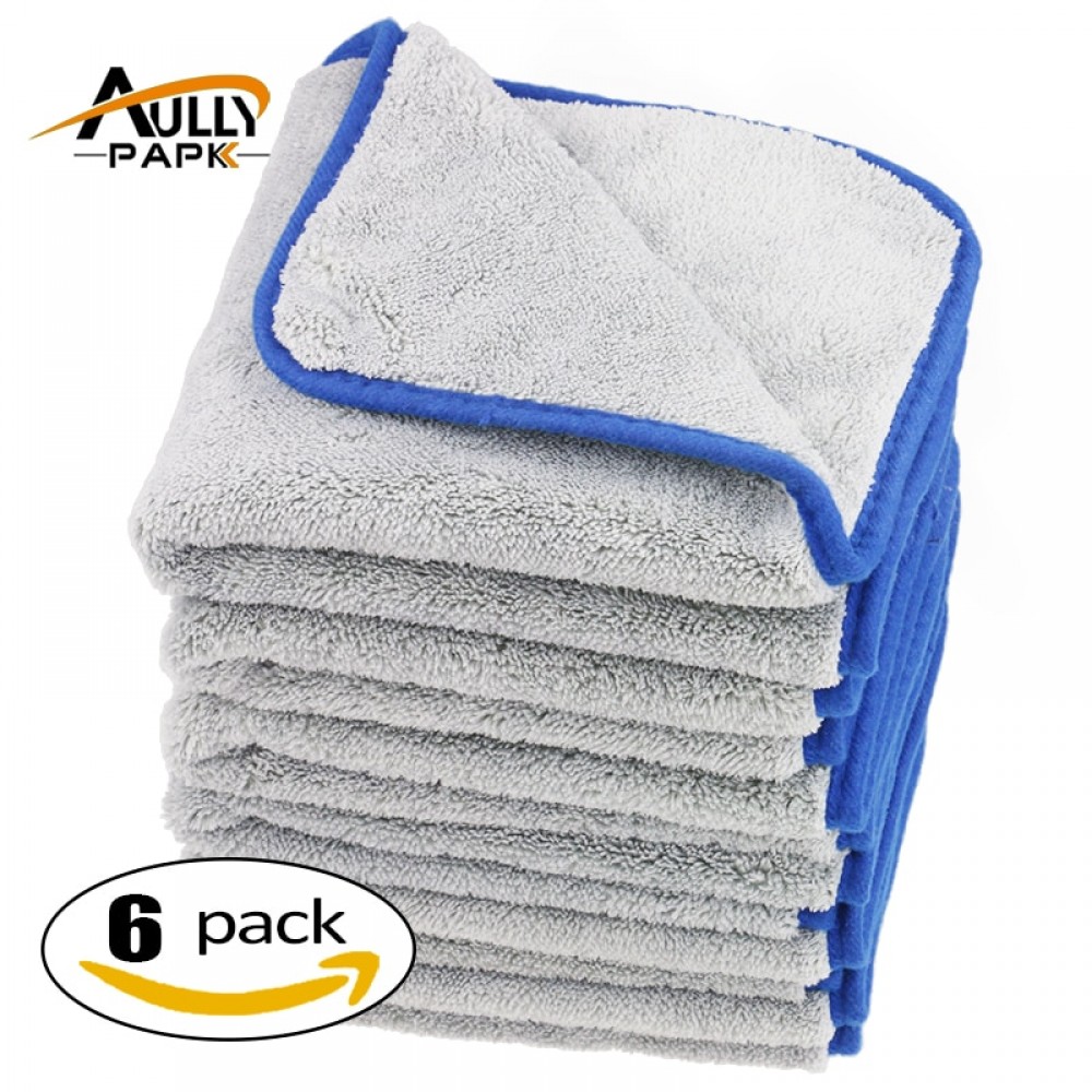 40cmx40cm 800gsm Super Thick Plush Microfiber Car Cleaning Cloths Car Care Microfibre Wax Polishing Detailing Towels