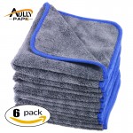 800gsm Microfibre Towels Thick Plush Microfiber Car Cleaning Cloths Car Care Wax Polishing Detailing Wash 40CM*40CM
