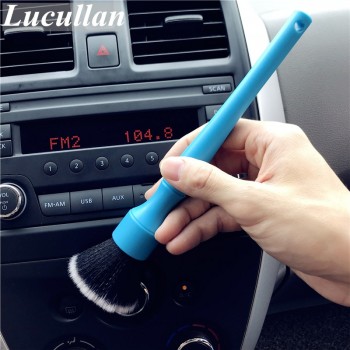 Lucullan 24CM Cleaning Brush For Exterior Surfaces,Wheels,Trim Work,Grill,Emblem/Badge Ultra Soft Hair Fine Detailing Brushes
