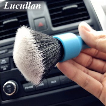 Lucullan 24CM Cleaning Brush For Exterior Surfaces,Wheels,Trim Work,Grill,Emblem/Badge Ultra Soft Hair Fine Detailing Brushes
