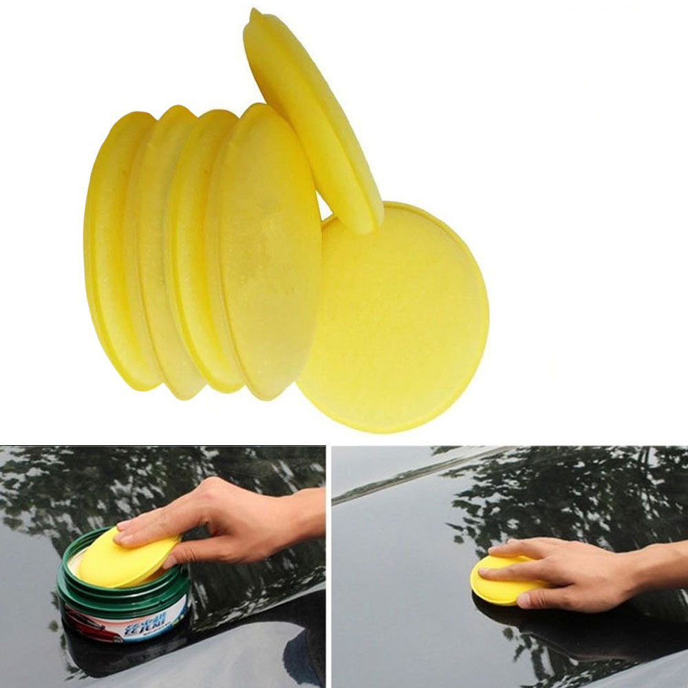 New Arrival Best Selling Motorcycle amp; Car-Styling 6 pcs Car Waxing Polish Foam Sponge Wax Applicator Cleaning Detailing Pads Hot