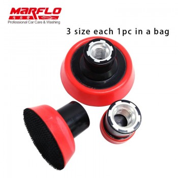 MARFLO Plate Backing Pad Sponge Polishing Car Wash and Care Tools M14 1.2 2 3 3size in one Package