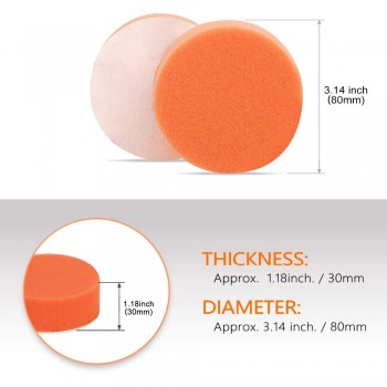 SPTA  3/ 4/5/6/7 Buffing Pad Auto Car Polishing Pad Kit Buffer + Drill Adapter M14 For Car Polisher ,Electric Drill Pack