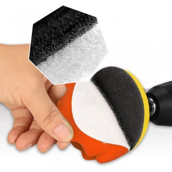 SPTA  3/ 4/5/6/7 Buffing Pad Auto Car Polishing Pad Kit Buffer + Drill Adapter M14 For Car Polisher ,Electric Drill Pack
