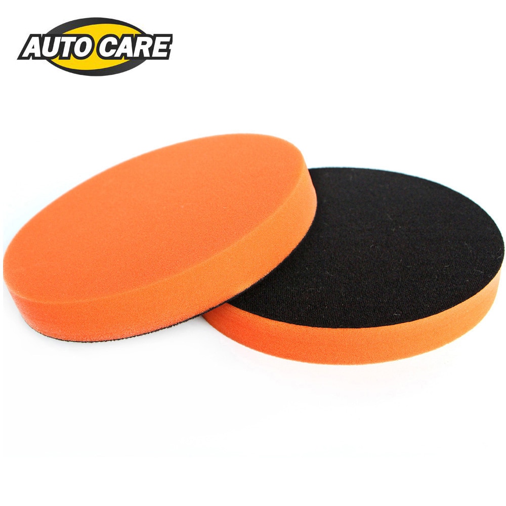 2Pcs Polishing Waxing Sponge Pad 7 Paired With Polisher Waxer Buffer Self-adhesive Design Stick Tightly Polish Machine Car Wax