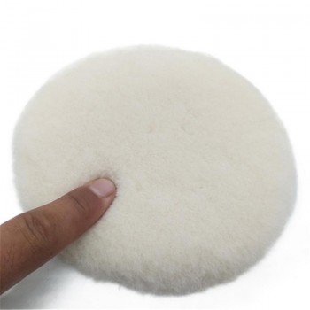 5 Inch 125mm Car Wool Ball Polishing Plate Auto Polishing Waxing Wool Wheel Self-adhesive Flocking Wool Felt