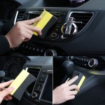 Hot Selling 2pcs Soft UShape Car Tire Waxing Polishing Compound Washing Sponge Cleaning Pad Brush Lowest Price 10*6*3.5cm