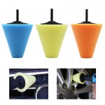 Do Promotion! Newest 1PC Car Wheel Hub Polish Repair Buffing Shank Polishing Sponge Cone Plastic Foam Pad