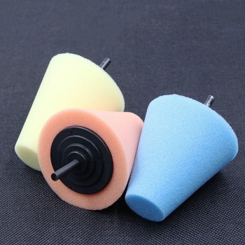 Do Promotion! Newest 1PC Car Wheel Hub Polish Repair Buffing Shank Polishing Sponge Cone Plastic Foam Pad
