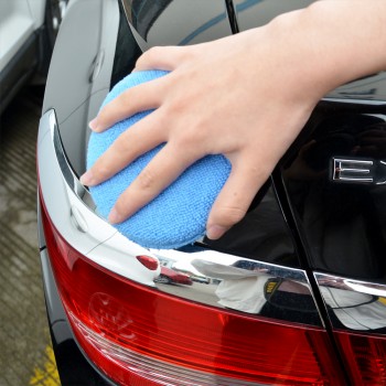 (10pieces/lot) Car washer Blue Microfiber Wax Applicator Polishing Sponges pads 5 Diameter Sponges Car amp;Motorcycles Accessories