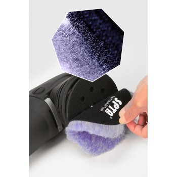 SPTA 6 Inch Lambs Woollen Polishing Buffing Pad Polisher Pads For Car Detailing Waxing Polishing Buffer