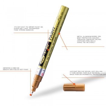 colorful pen Rotulador Car Tyre Tire Tread CD Metal Permanent Paint markers Graffiti Oily Marcador Marker Pen  car accessories