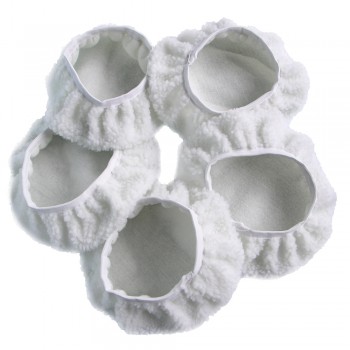 Car Polisher Bonnet 5 to 6 Inches Max Waxer Pads Polishing Pad Sets for Most Car Polishers Pack of 5Pcs