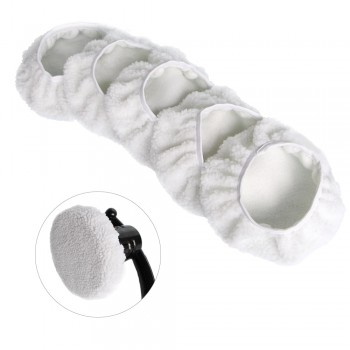 Car Polisher Bonnet 5 to 6 Inches Max Waxer Pads Polishing Pad Sets for Most Car Polishers Pack of 5Pcs
