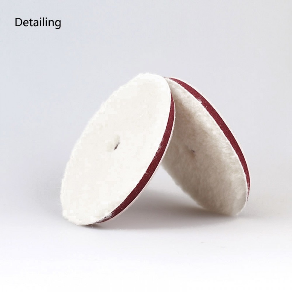DETAILING Heavy Cut 6 Inch 100% Wool Buffing Pad For Car Polishing Suitable for RO, DA, GA Polisher