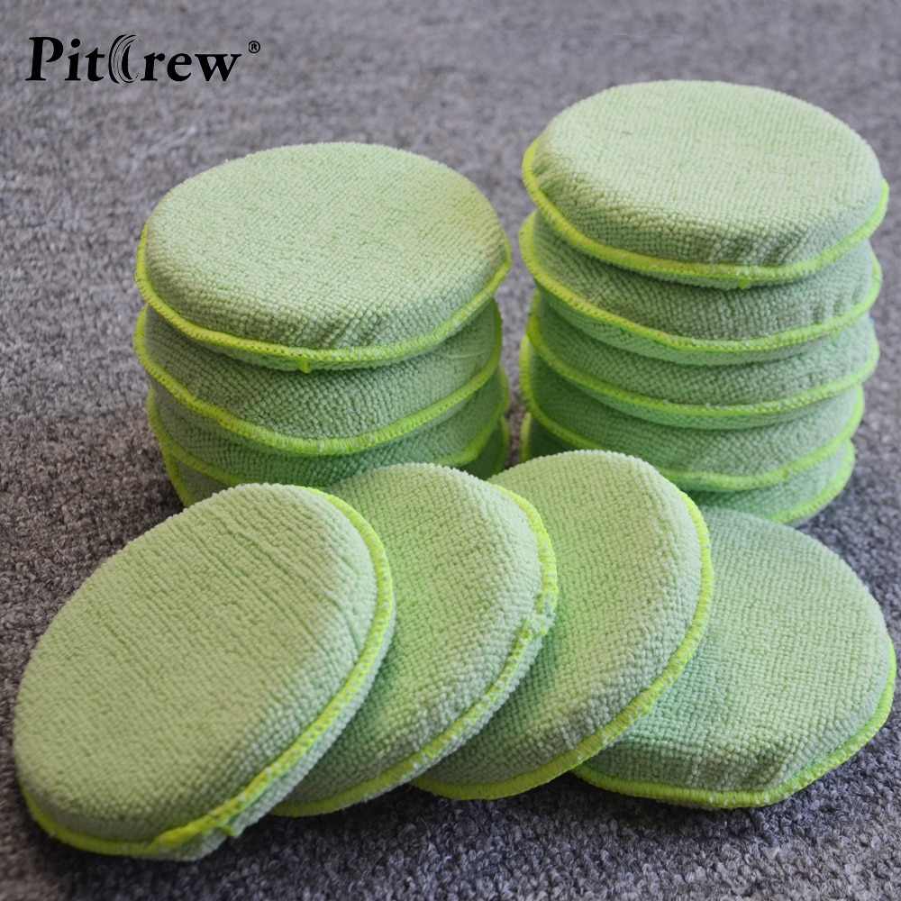 (10pieces/lot) Car washer  Microfiber Wax Applicator Polishing Sponges pads 11CM Diameter Sponges Car amp;Motorcycles Accessories