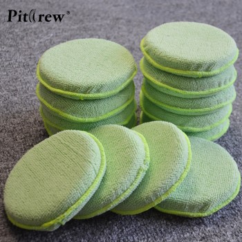 (10pieces/lot) Car washer  Microfiber Wax Applicator Polishing Sponges pads 11CM Diameter Sponges Car amp;Motorcycles Accessories